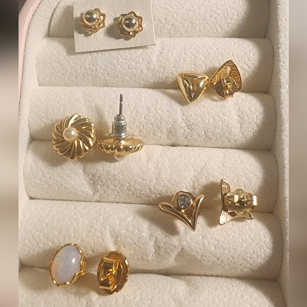 Bundle Elegant Gold Tone‎ Earrings.